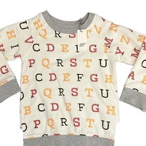 Monica + Andy ABC crew neck sweatshirt 2t